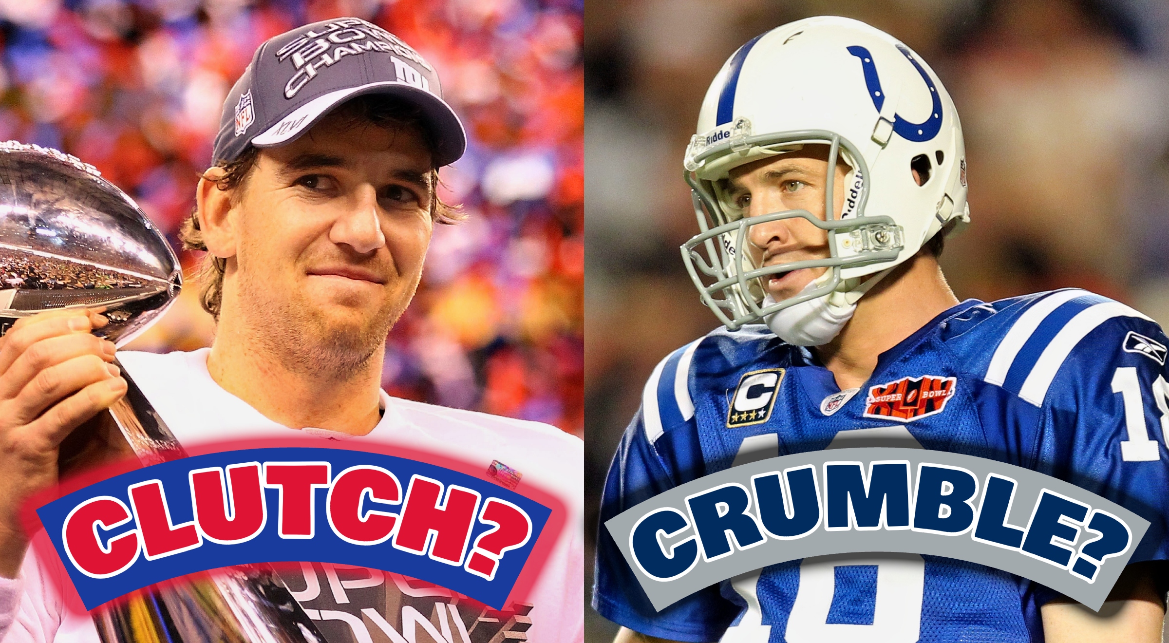 Peyton Manning & Eli Manning wear their new big hats on the ManningCast