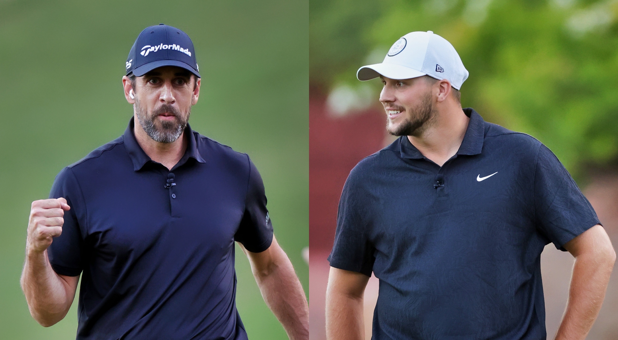 Josh Allen played in the AT&T Pebble Beach Pro-Am today along with QB Aaron  Rodgers : r/buffalobills