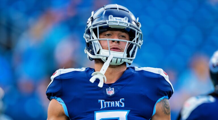 Caleb Farley in Titans uniform