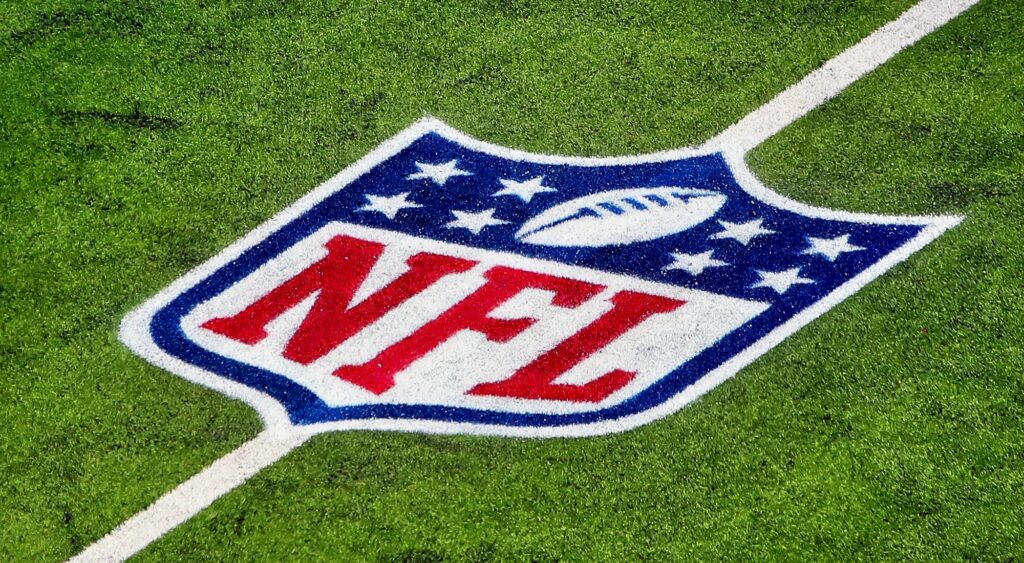 NFL logo shown at SoFi Stadium.