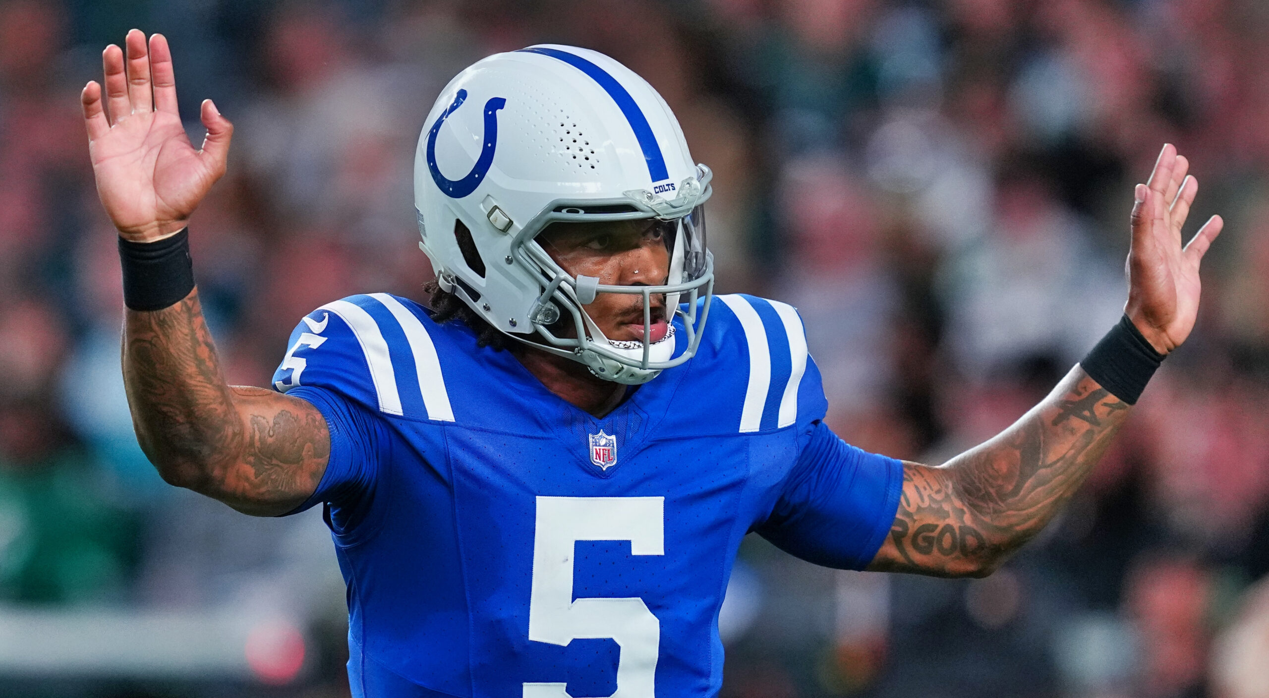 Colts' Anthony Richardson taunts Eagles fans with TD celebration