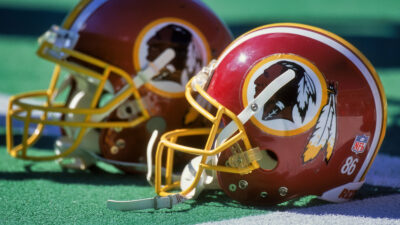 Washington Redskins helmets