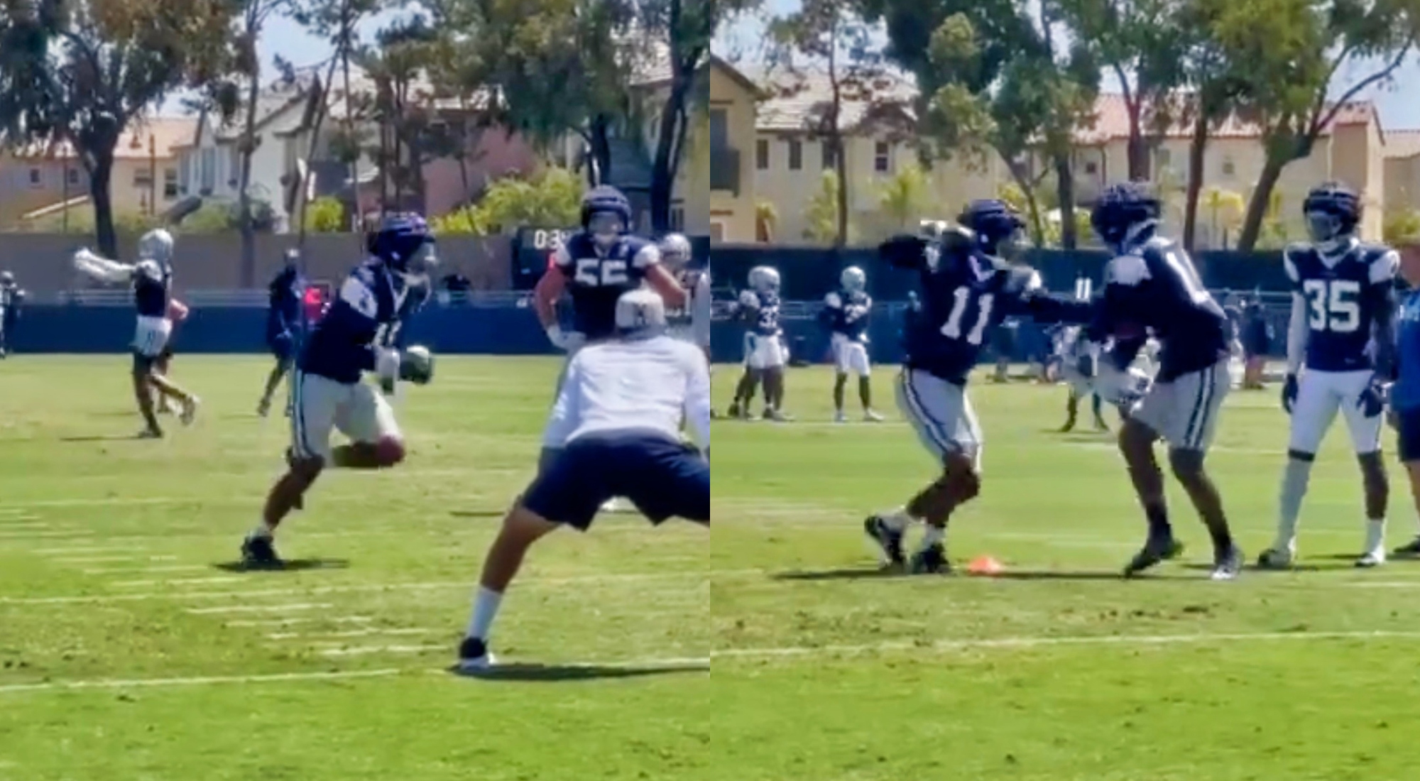 Cowboys star Micah Parsons wearing club on injured hand vs Titans