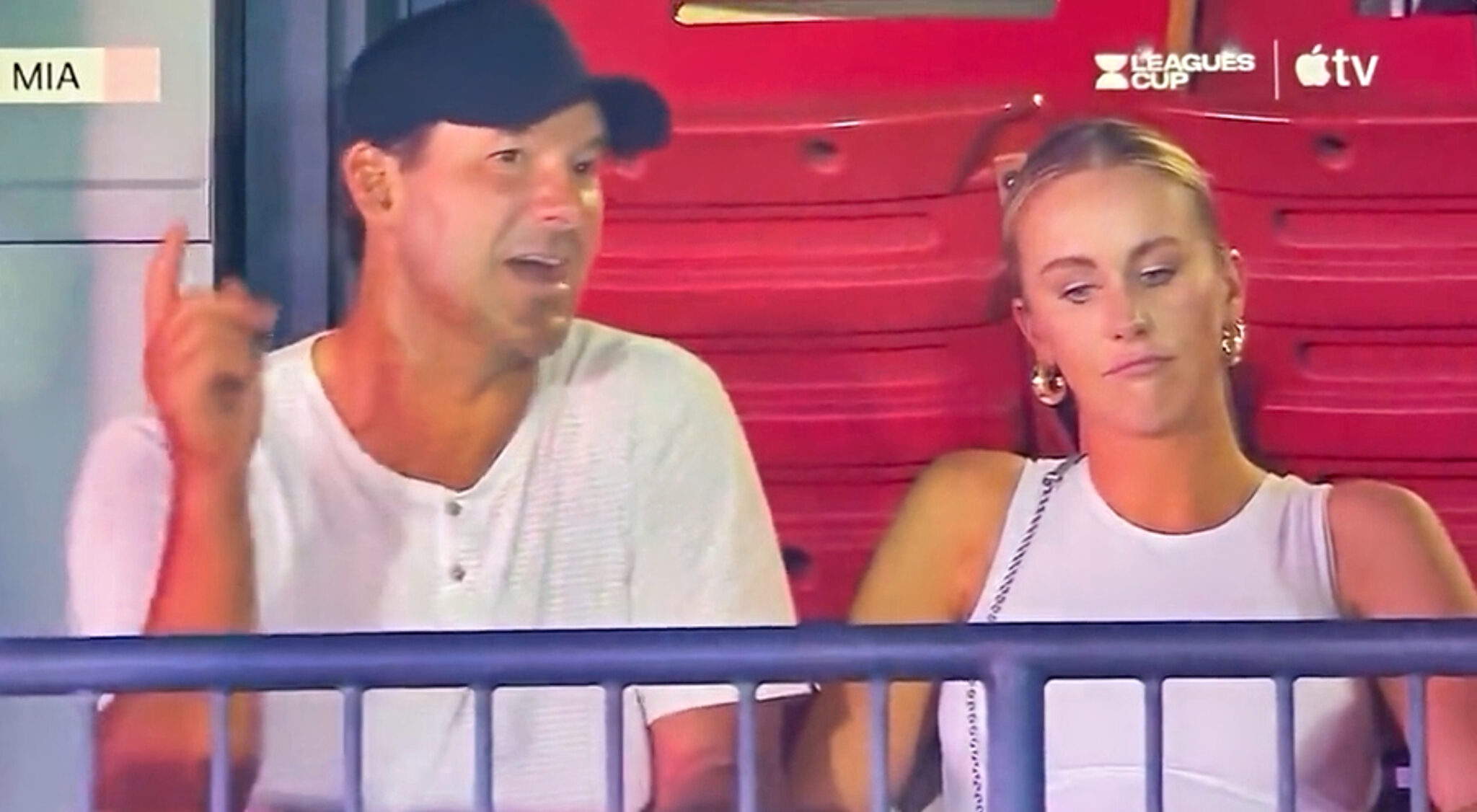 Tony Romo And His Wife Spotted At Lionel Messi's Game