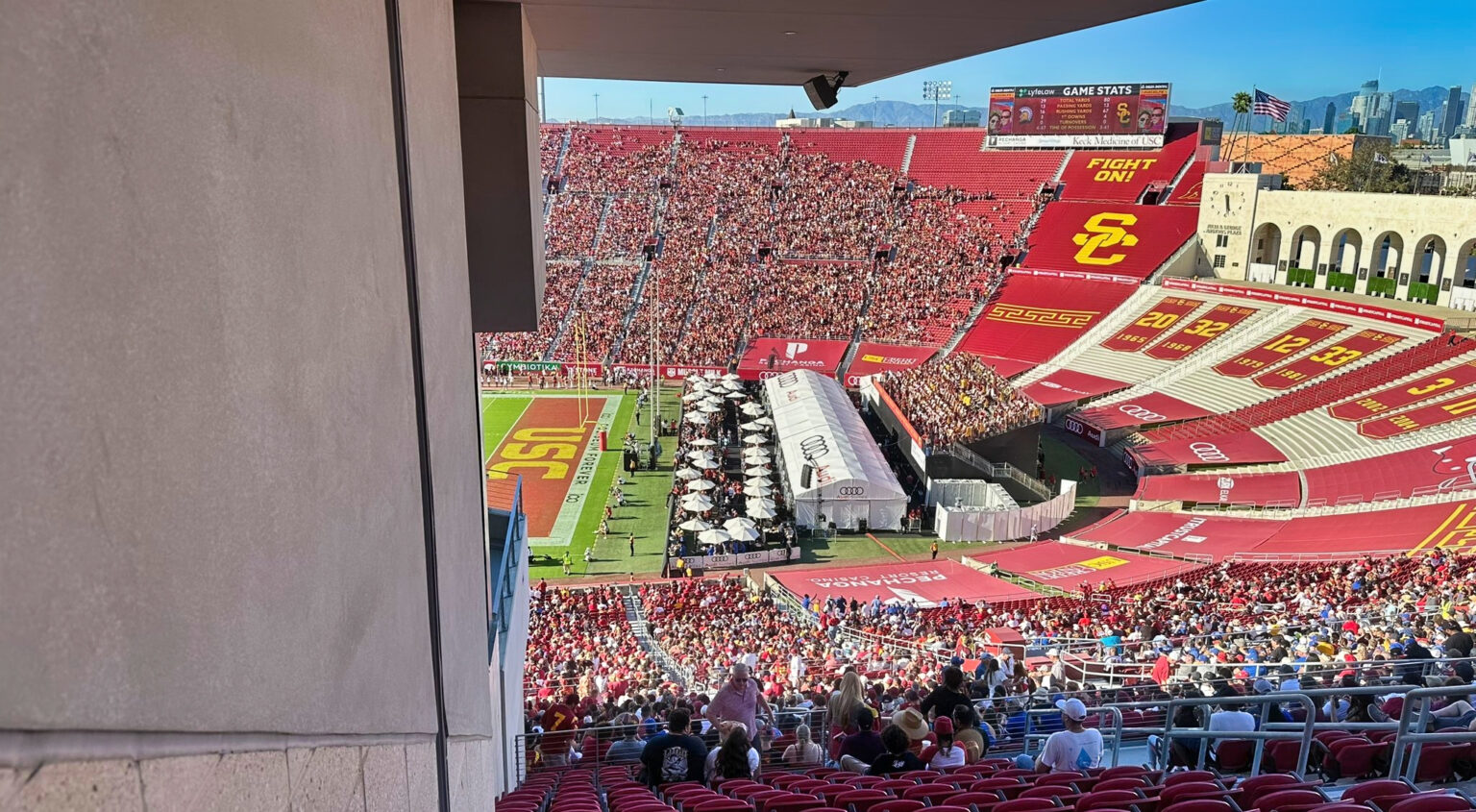 USC Fan May Have Bought The Worst Seat In The Stadium