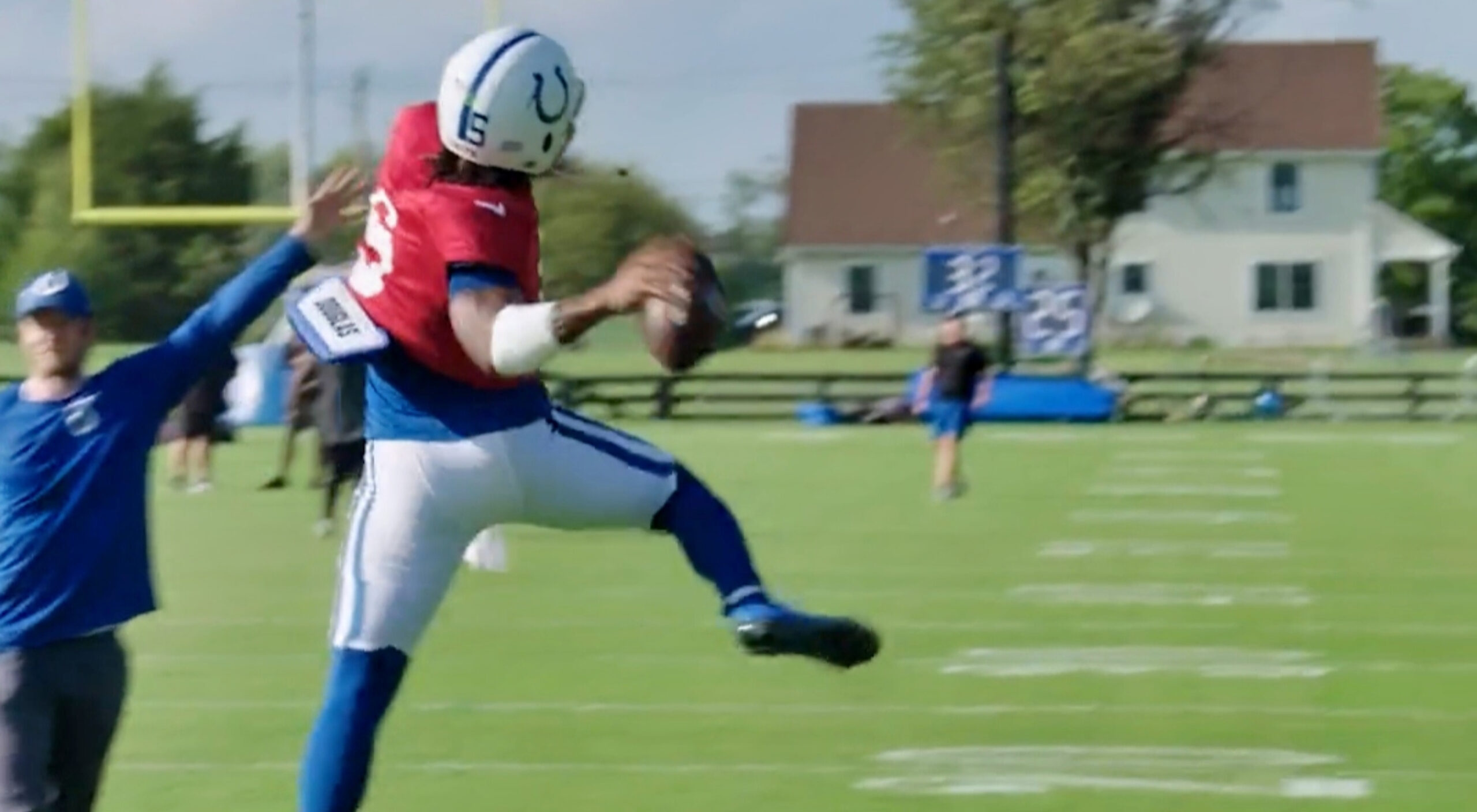 Anthony Richardson Shows Off Insane JumpThrow In Practice