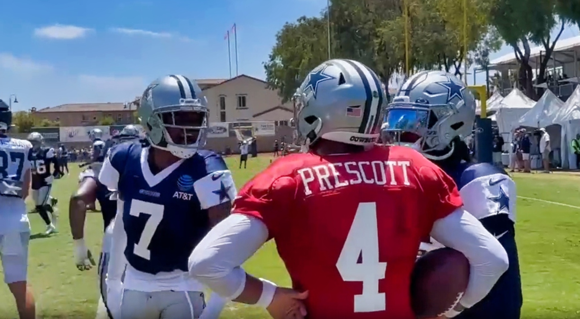 Trevon Diggs Got Into Dak Prescott's Face At Training Camp