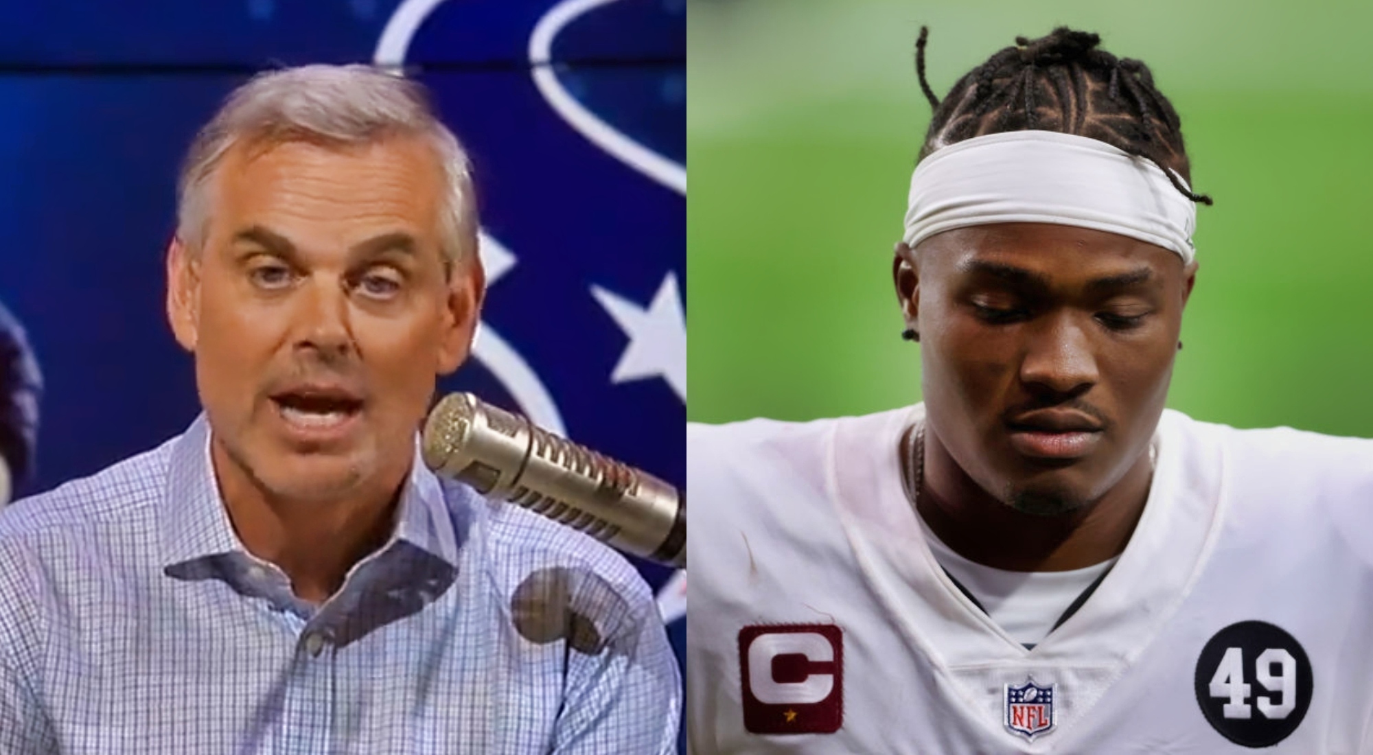 Host Colin Cowherd's blunder on the late Dwayne Haskins: 'He's not