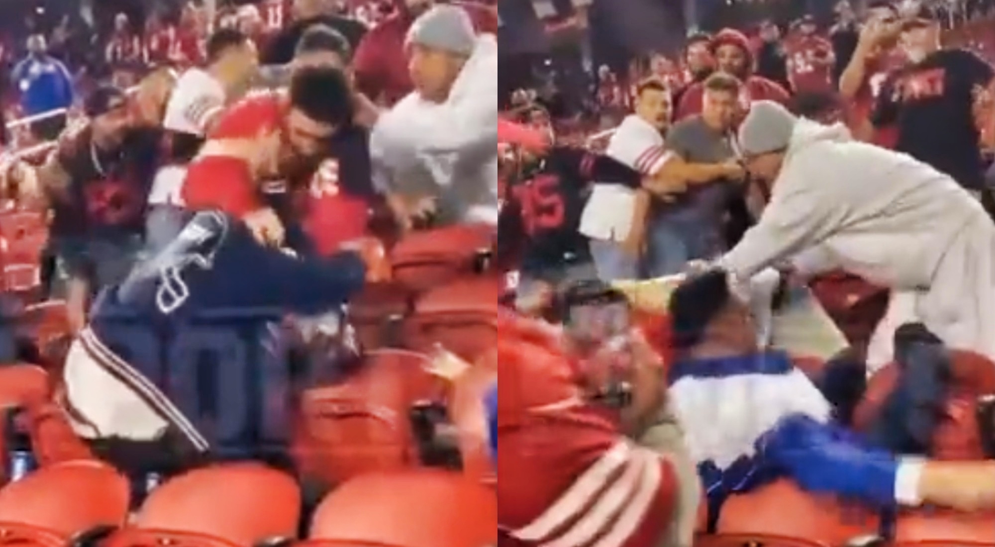 VIDEO: Bloody fan brawl breaks out at 49ers-Cardinals game