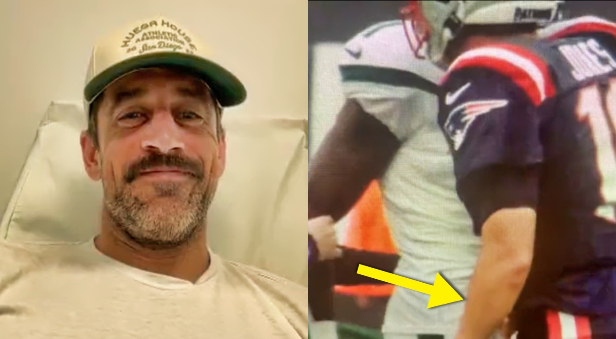 Aaron Rodgers Blasts Mac Jones For Grabbing Teammates Junk