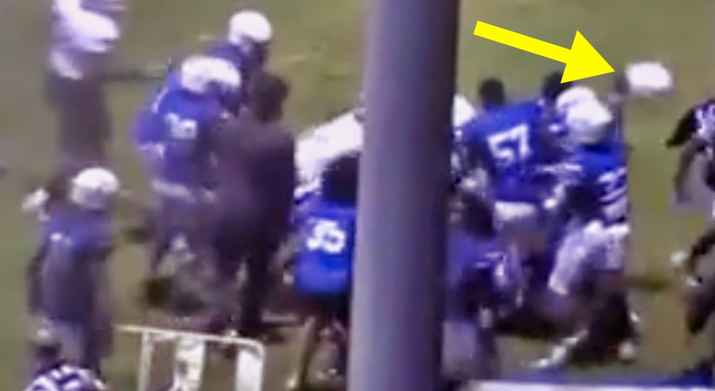 High school football game in Las Vegas ends in a large brawl