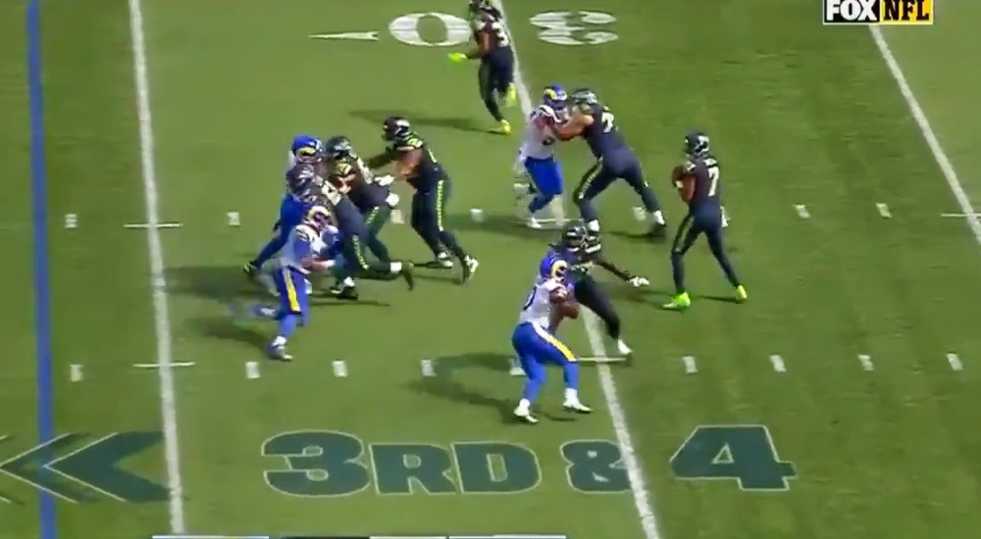 Mic'd up Geno Smith yells 'oh my God' as sneaky Aaron Donald does