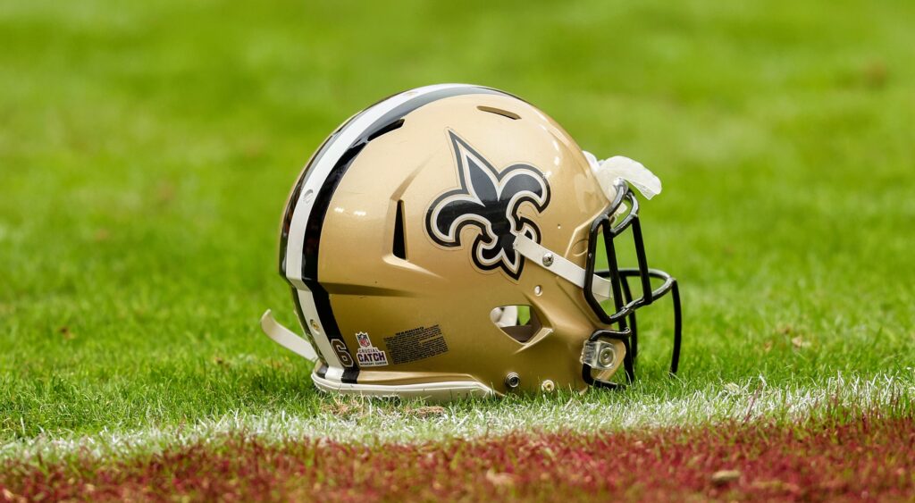 Saints helmet