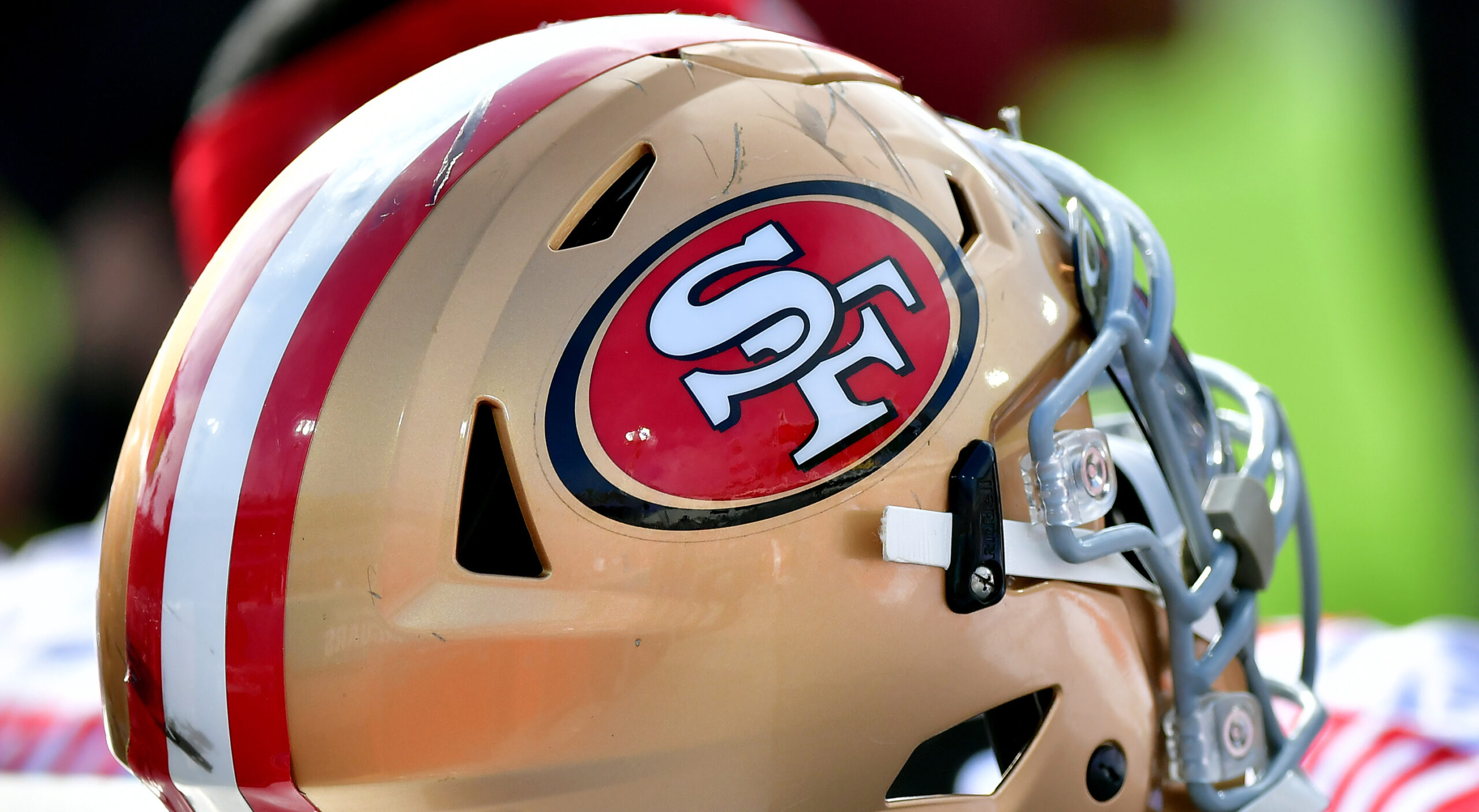 A gerneral view of a San Francisco 49ers helmet during an NFL game News  Photo - Getty Images