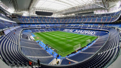 Interior view of Real Madrid's Santiago Bernabeu