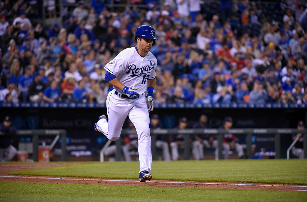 May 30, 2019: Kansas City Royals second baseman Whit Merrifield #15 at bat  during an MLB game between the Kansas City Royals and the Texas Rangers at  Globe Life Park in Arlington