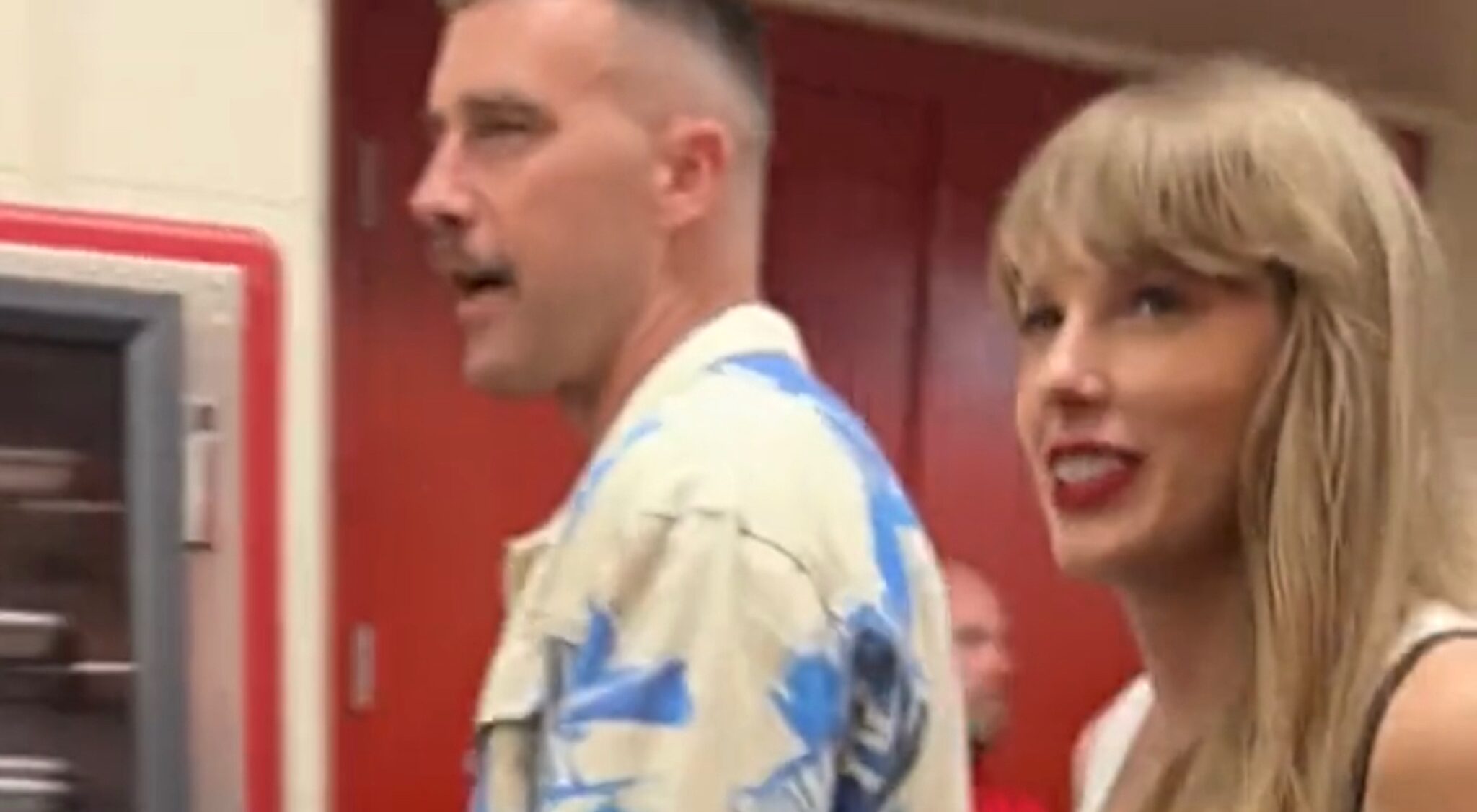 Footage Shows Travis Kelce And Taylor Swift Together