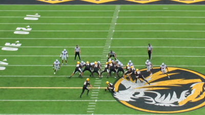 Missouri lines up for field goal vs. Kansas State