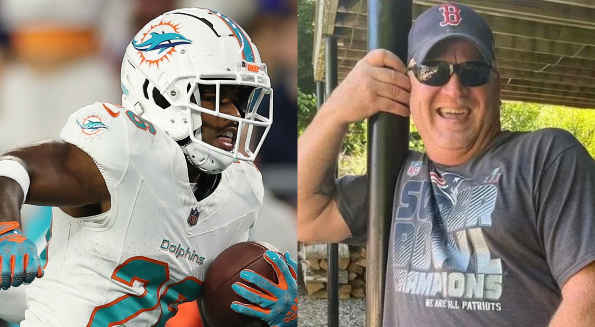 Dolphins Running Back Promotes GoFundMe For Patriots Fan