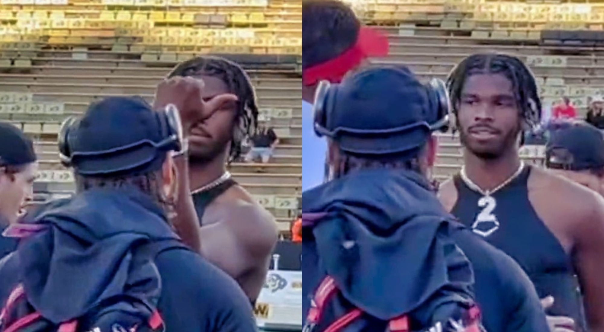 Shedeur Sanders Flashed Watch In The Face of Nebraska Player