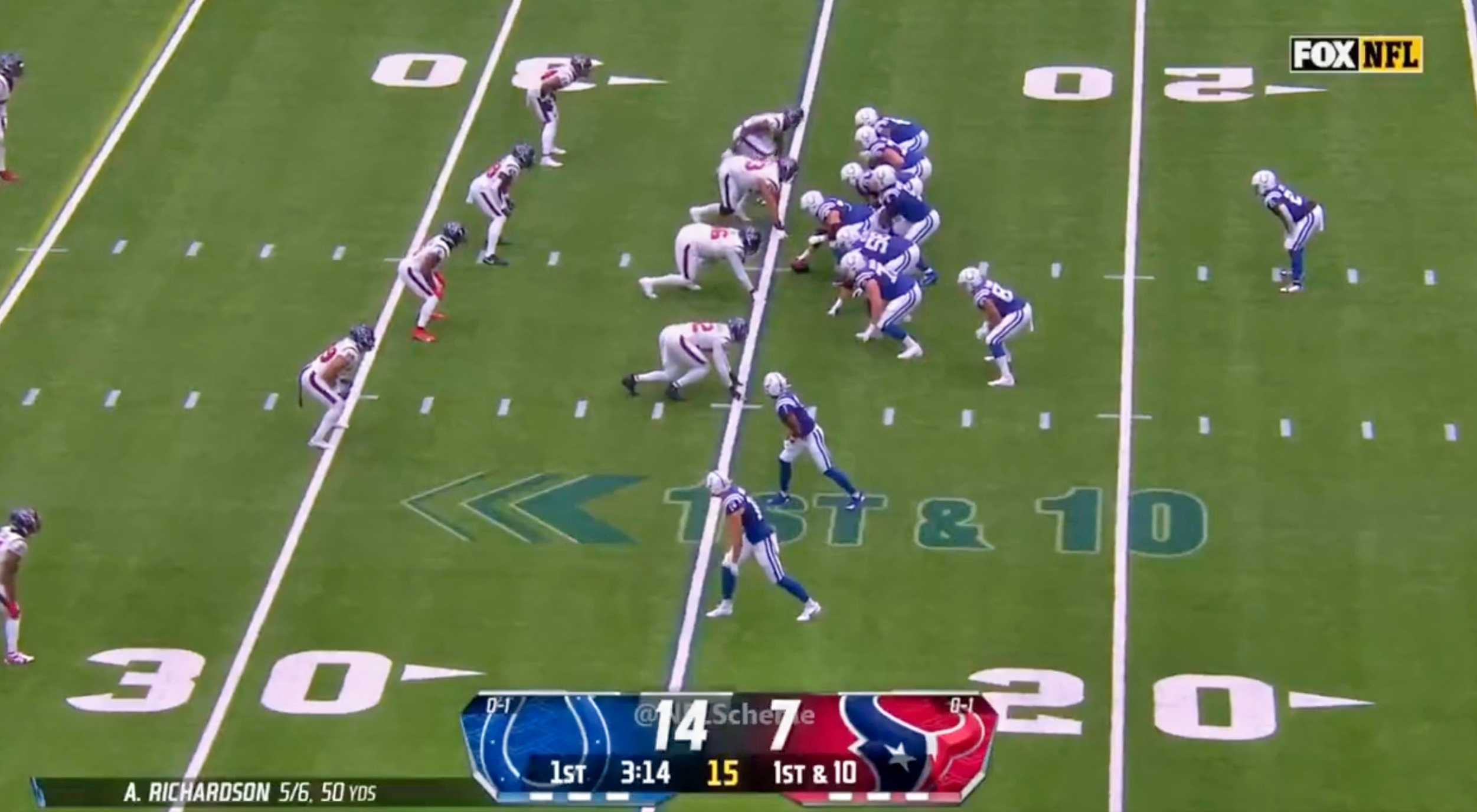 Colts QB Anthony Richardson Throws Lefty vs. Texans (VIDEO)