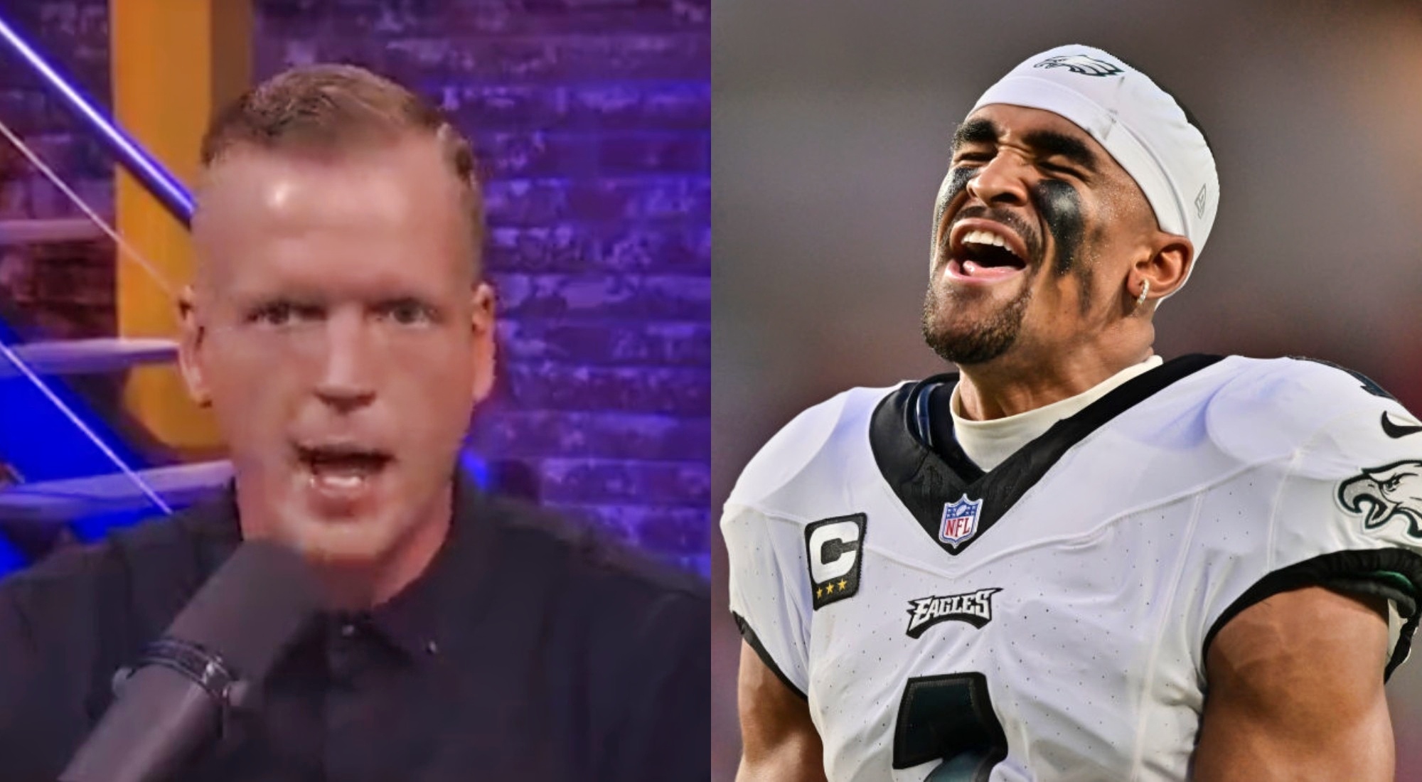 Chris Simms Eagles Jalen Hurts QB tush push shove play kill