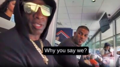 Deion Sanders talking to his sons