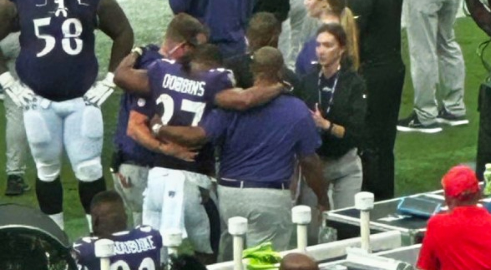 BREAKING: Ravens RB J.K. Dobbins Carried To Locker Room