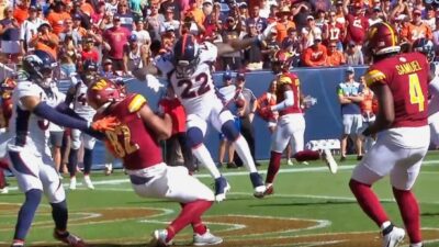 Kareem Jackson hit on Logan Thomas