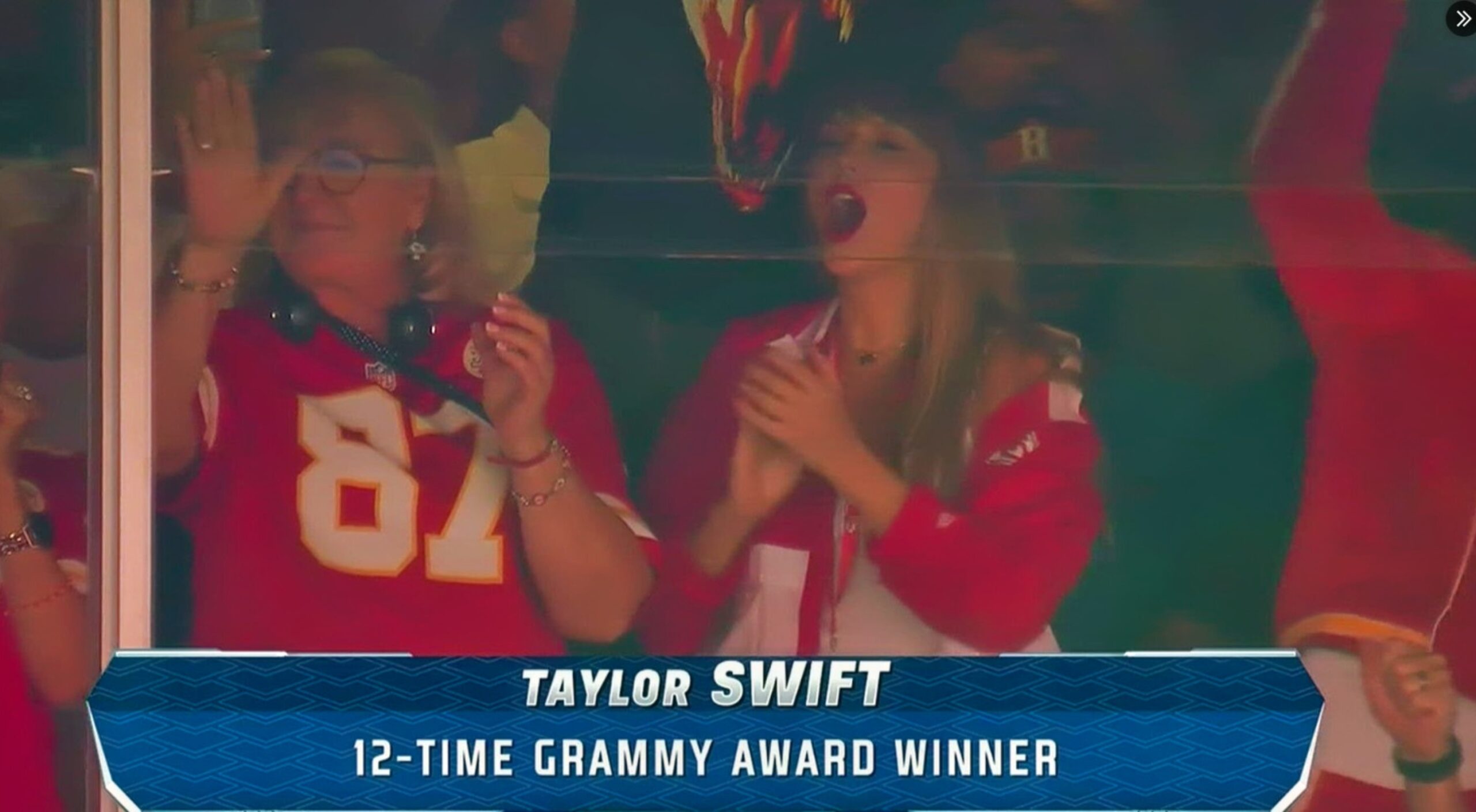 Travis Kelce's Mom Donna Jokes about Taylor Swift at Eagles Game