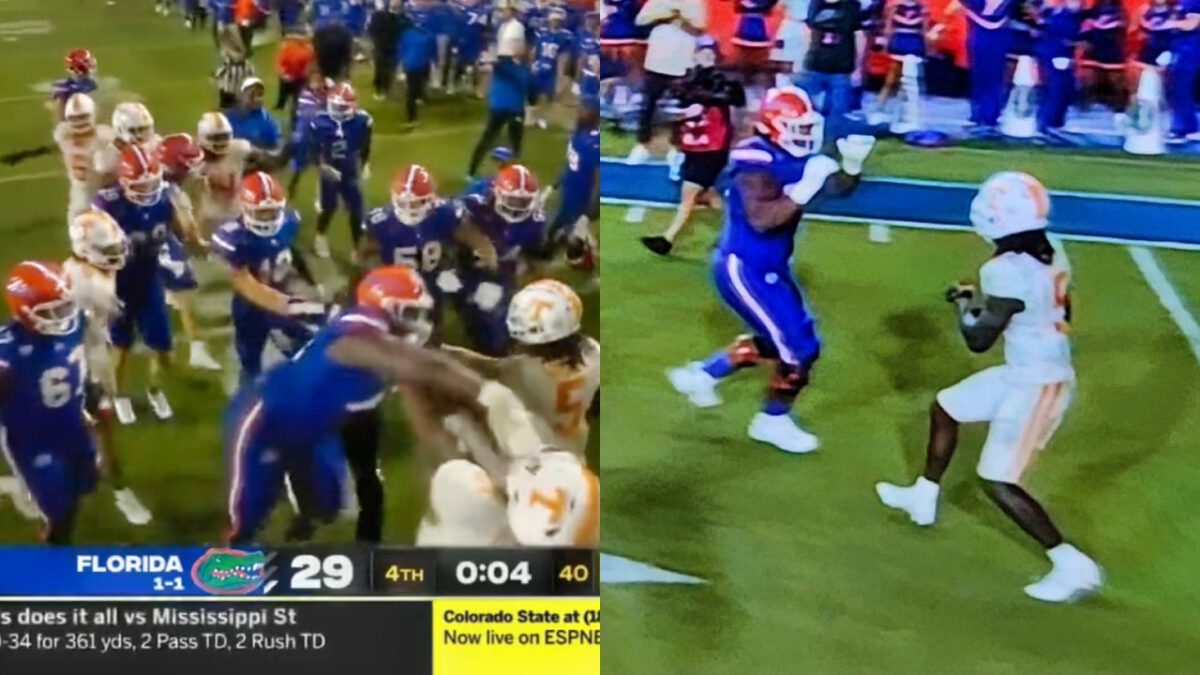 Brawl Broke Out after Florida GatorsTennessee Volunteers Game