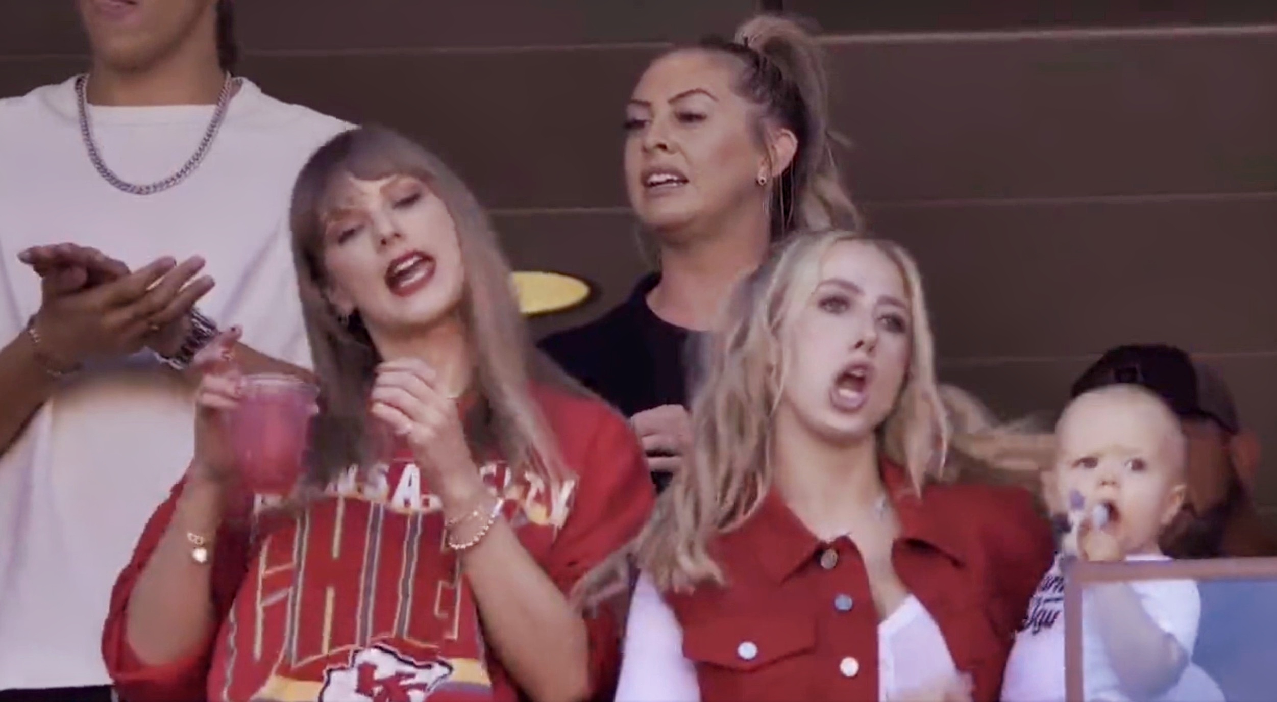 Taylor Swift And Brittany Mahomes Caught Dancing On Live TV