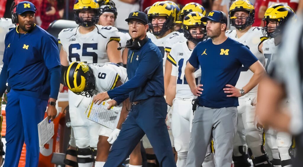 Michigan Wolverines sideline