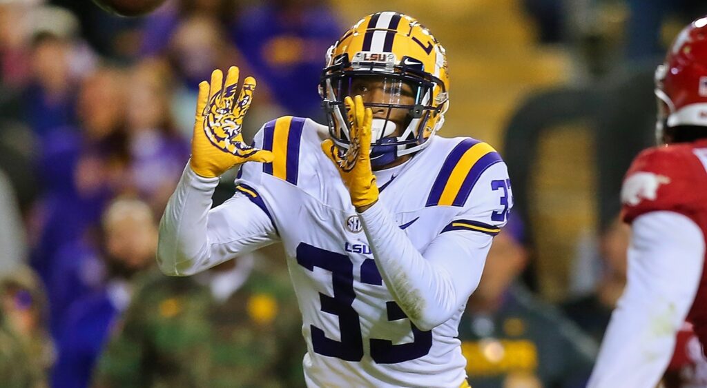 Greg Brooks Jr. in LSU uniform