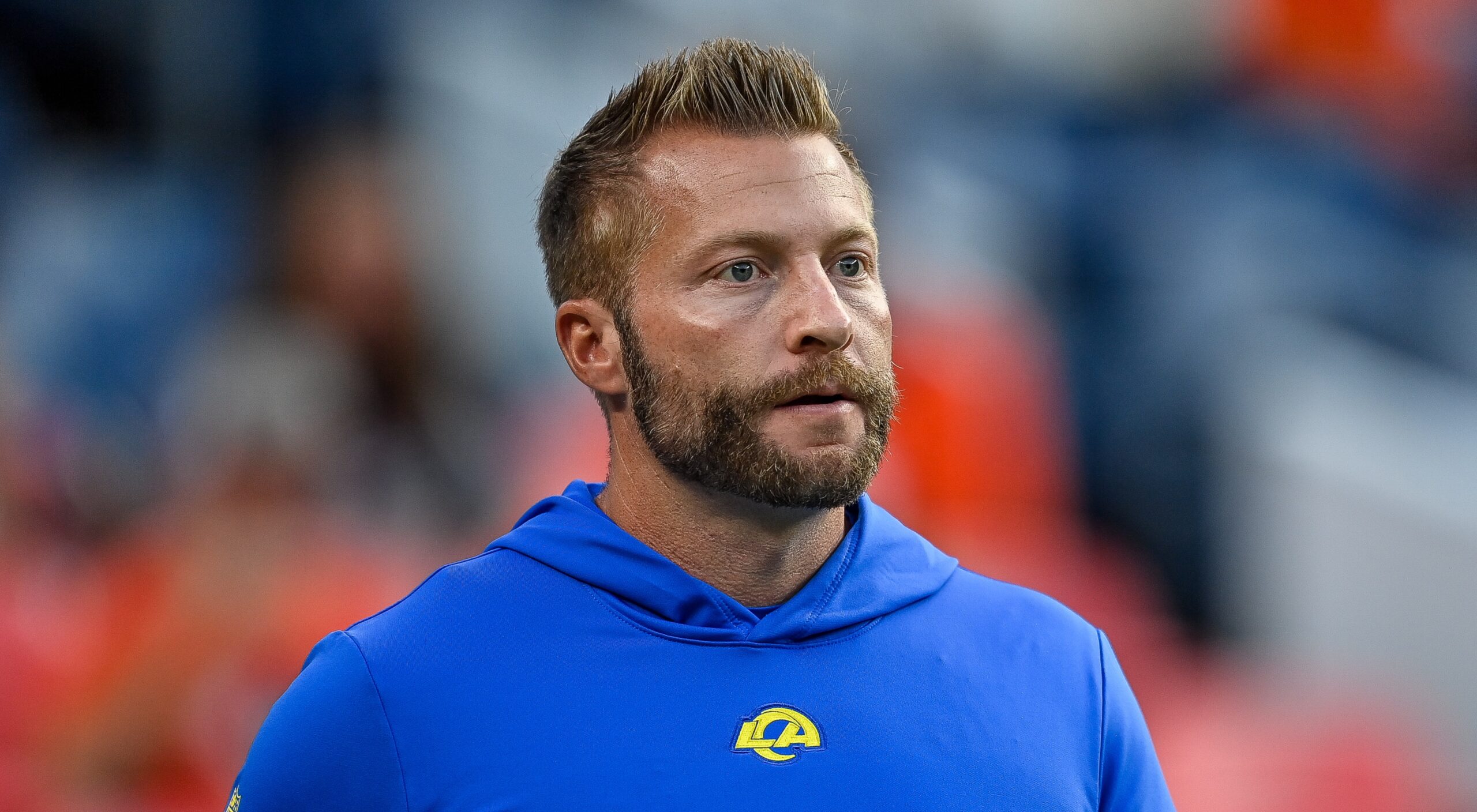 Rams coach Sean McVay could miss Sunday's game with wife expected