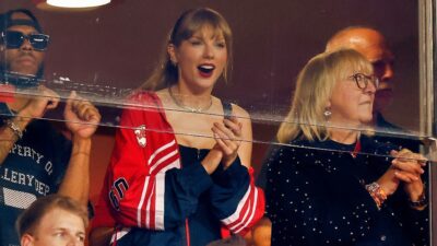 Taylor Swift at NFL stadium suite