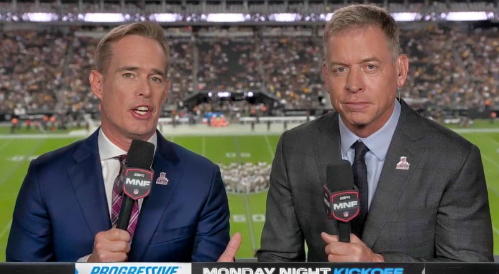 Joe Buck & Troy Aikman Throw Jabs At Each Other On MNF