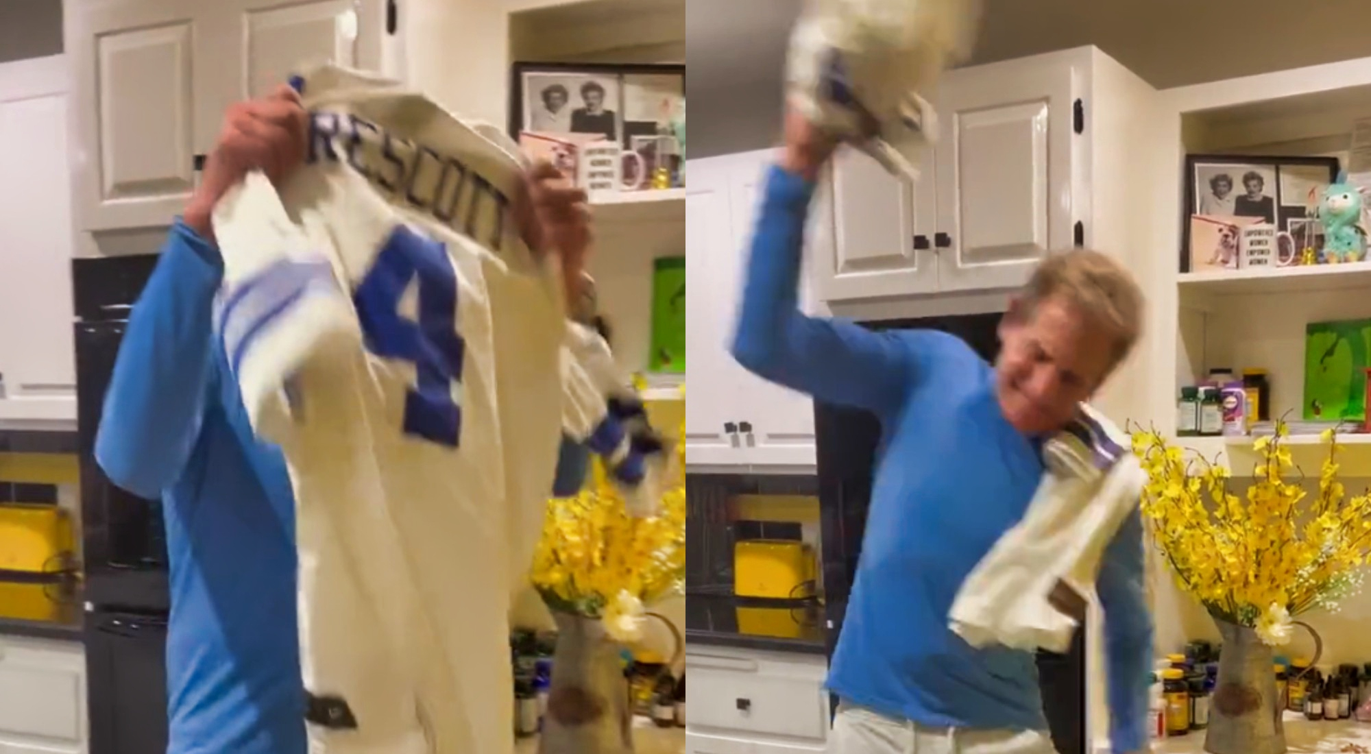 Unabashed Cowboys fan Skip Bayless trashes Dak Prescott jersey, gives up on  QB 