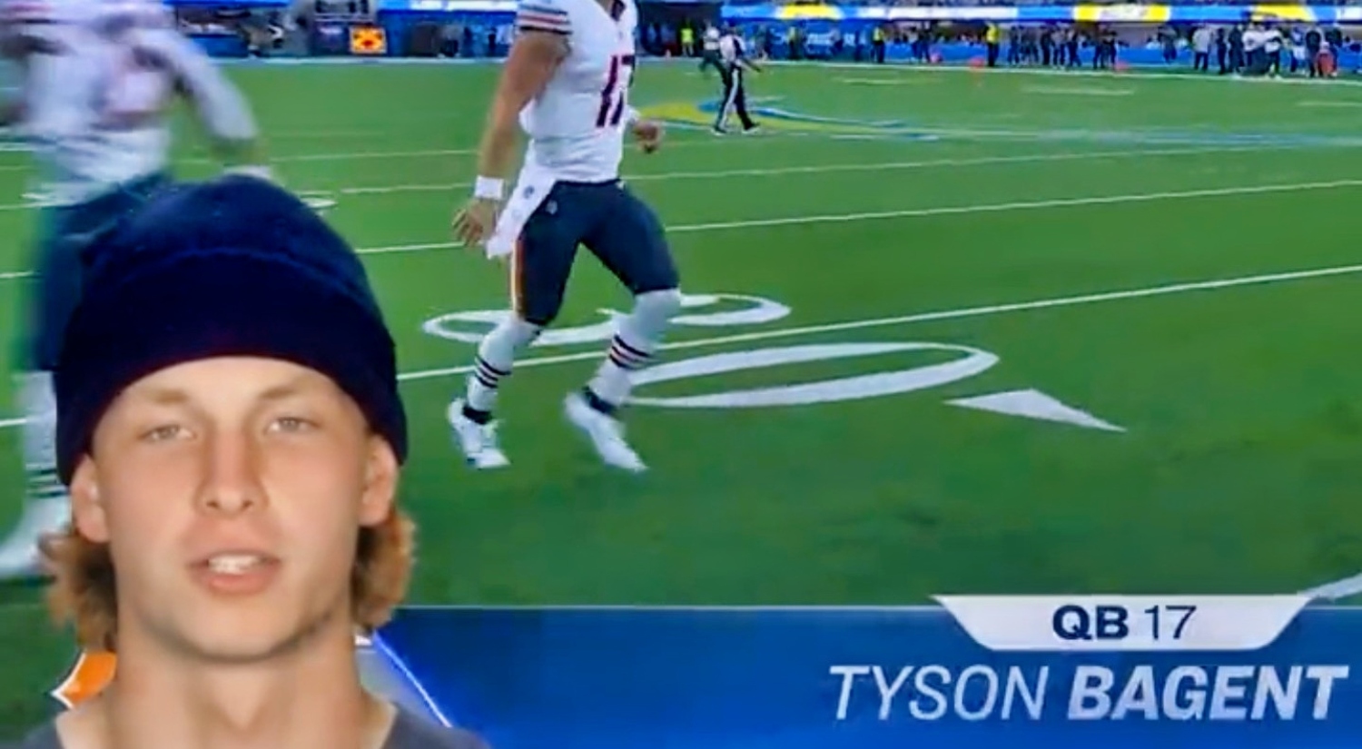 NFL Fans Loving Bears QB Tyson Bagent's SNF Player Intro