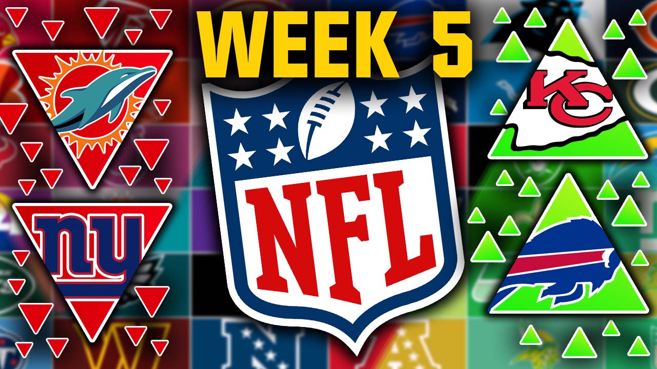 Which NFL teams are on bye week in Week 5?