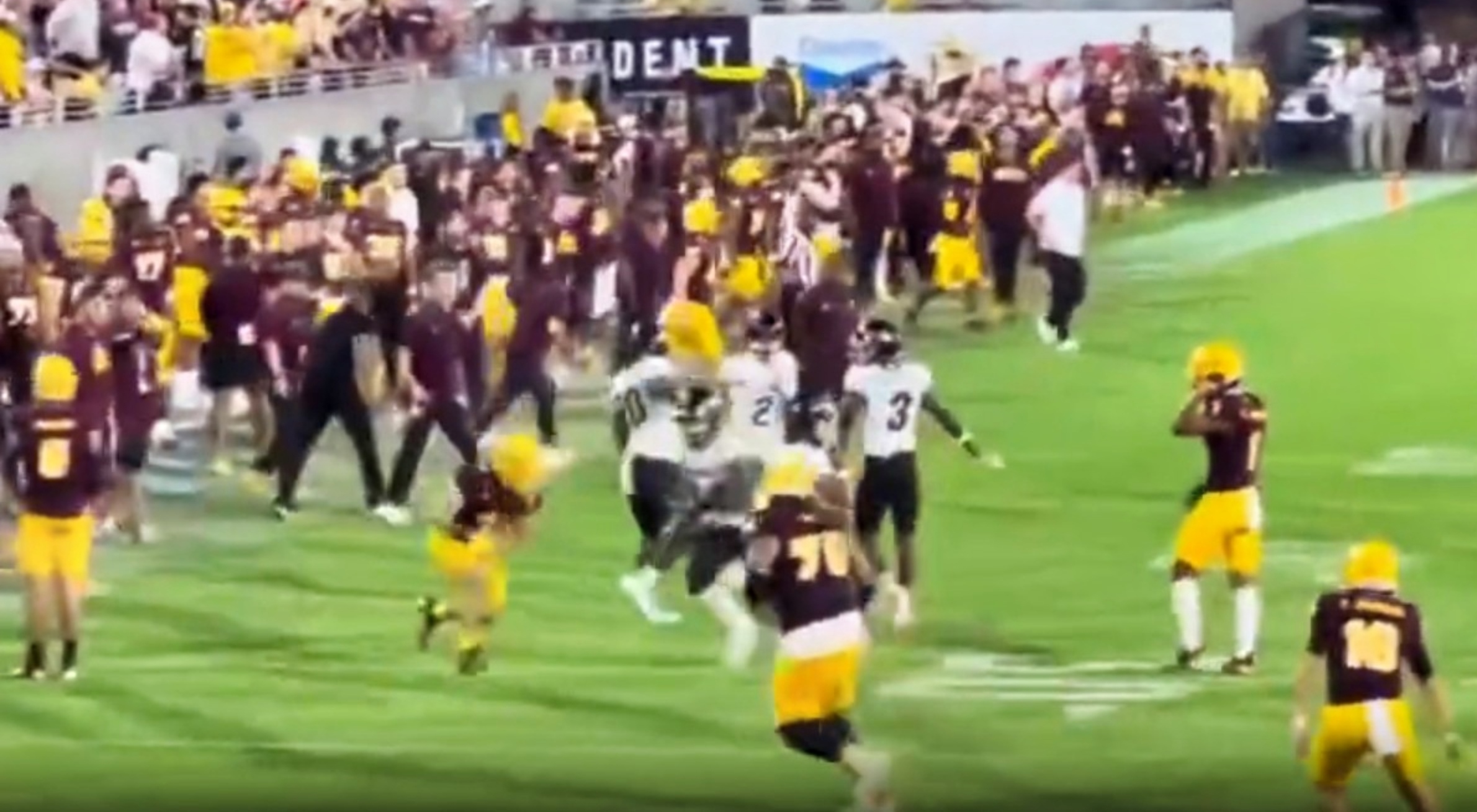 Arizona State Player Took Cheap Shot On Colorado Player