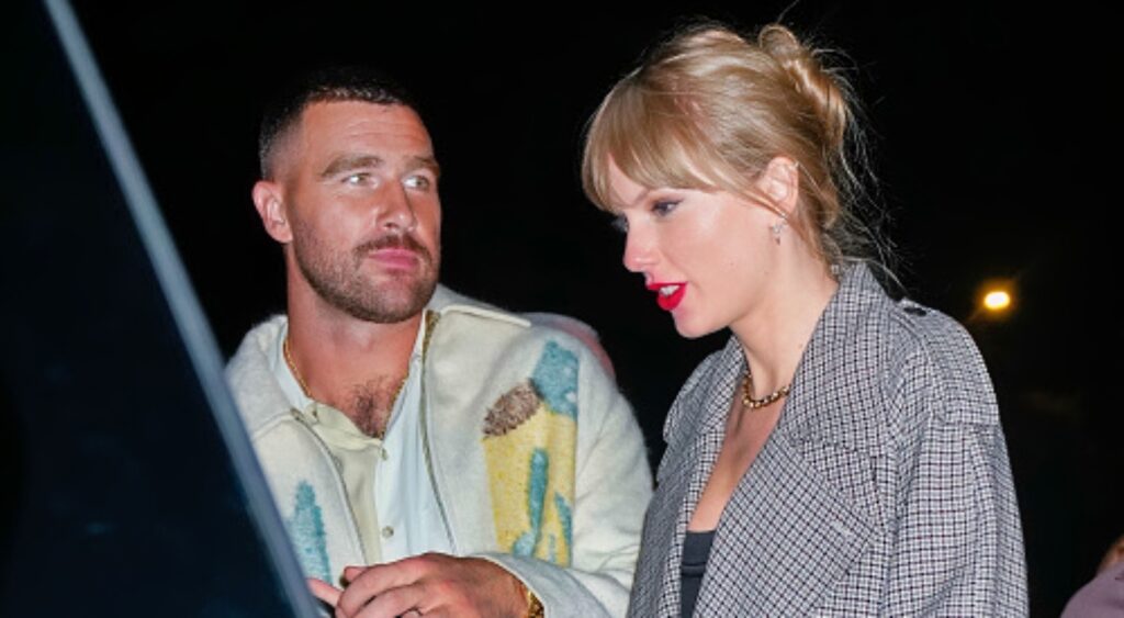 Travis Kelce and Taylor Swift out in NYC.
