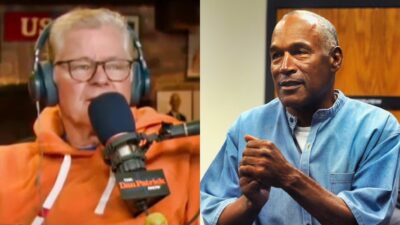 Dan Patrick on podcast. OJ Simpson in jumpsuit