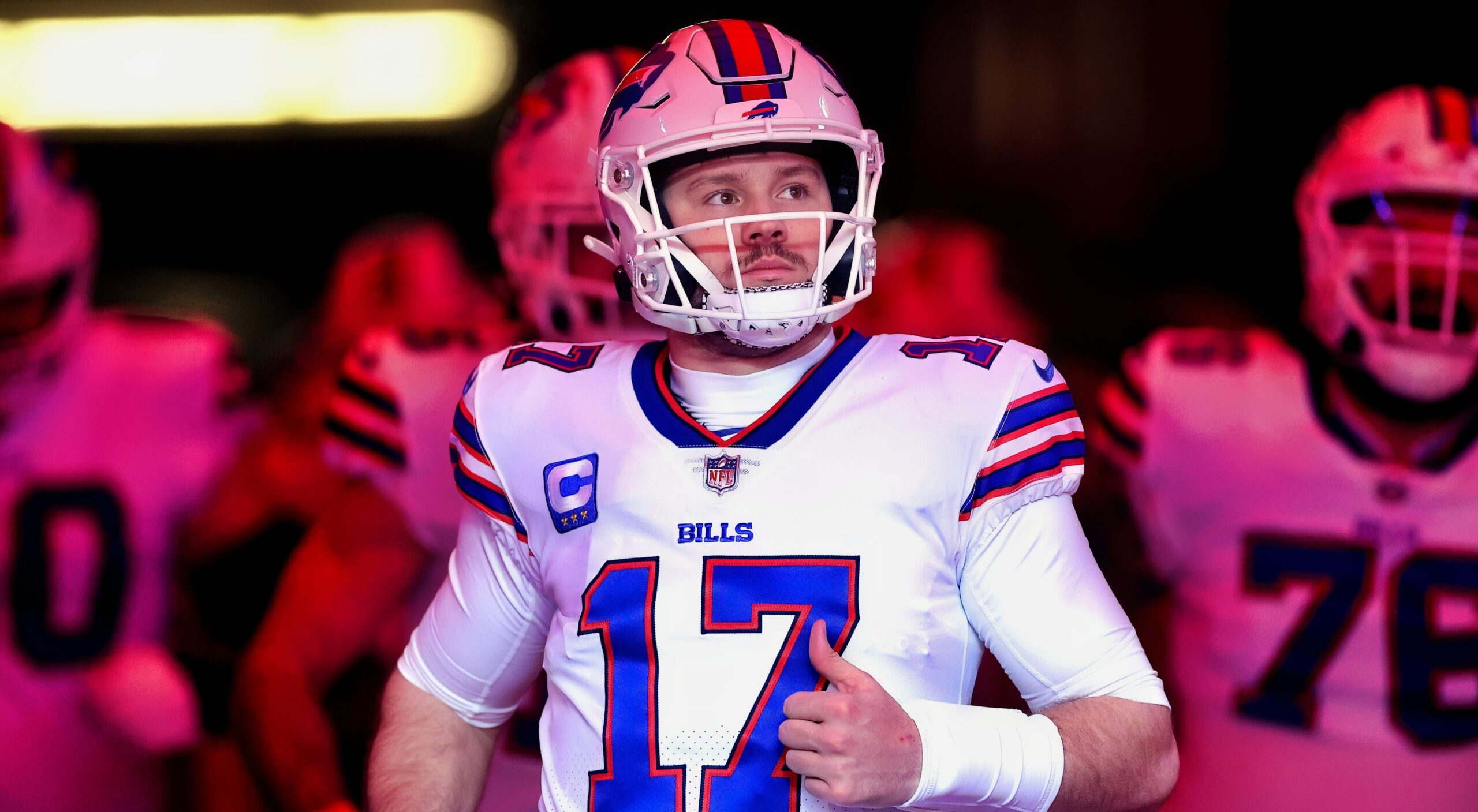 BREAKING: Josh Allen Not On Field For Bills Ahead of SNF