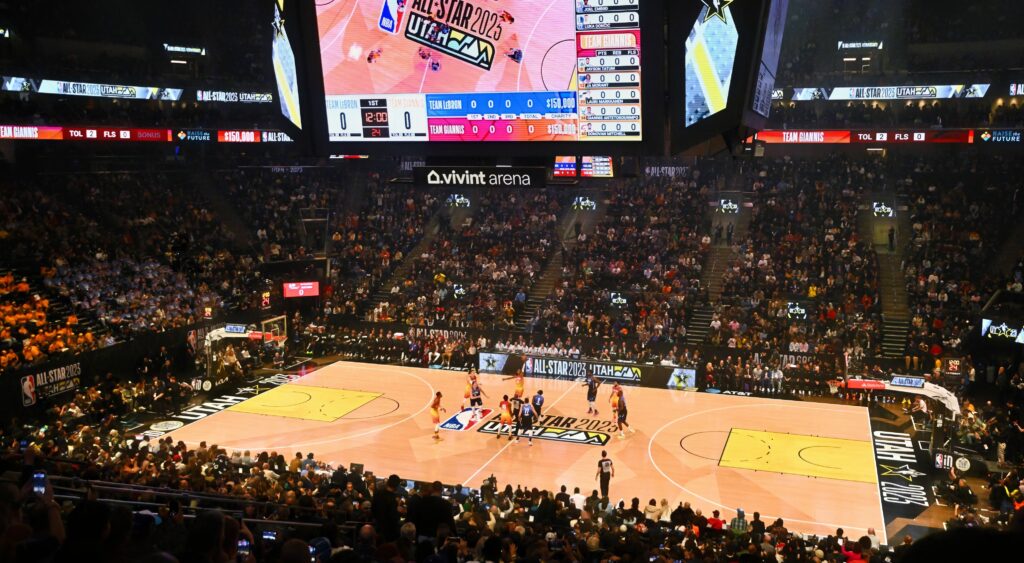 NBA all-star game court.
