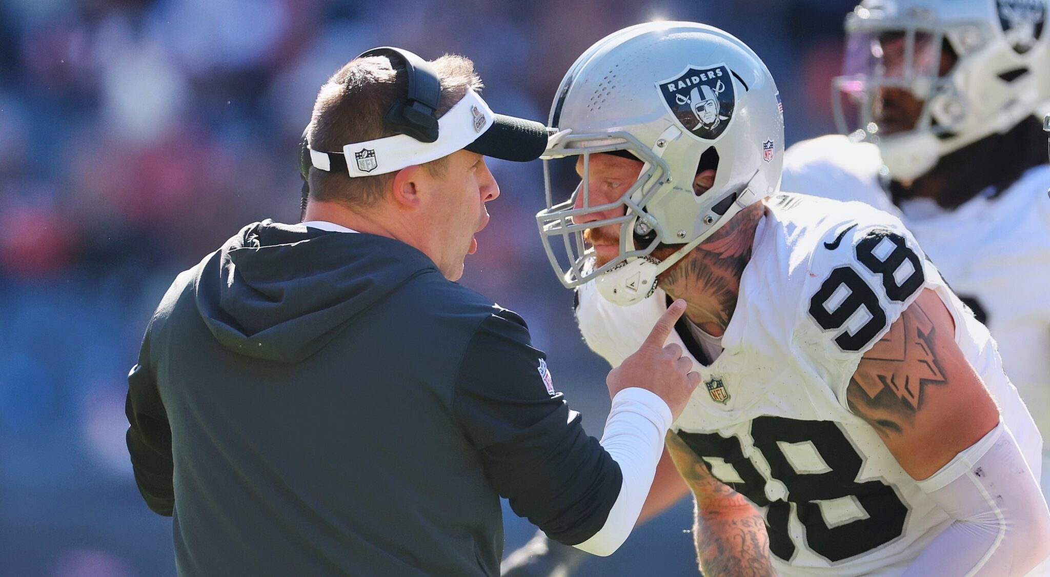 Raiders Star Maxx Crosby Denies Strange Josh McDaniels Rumor