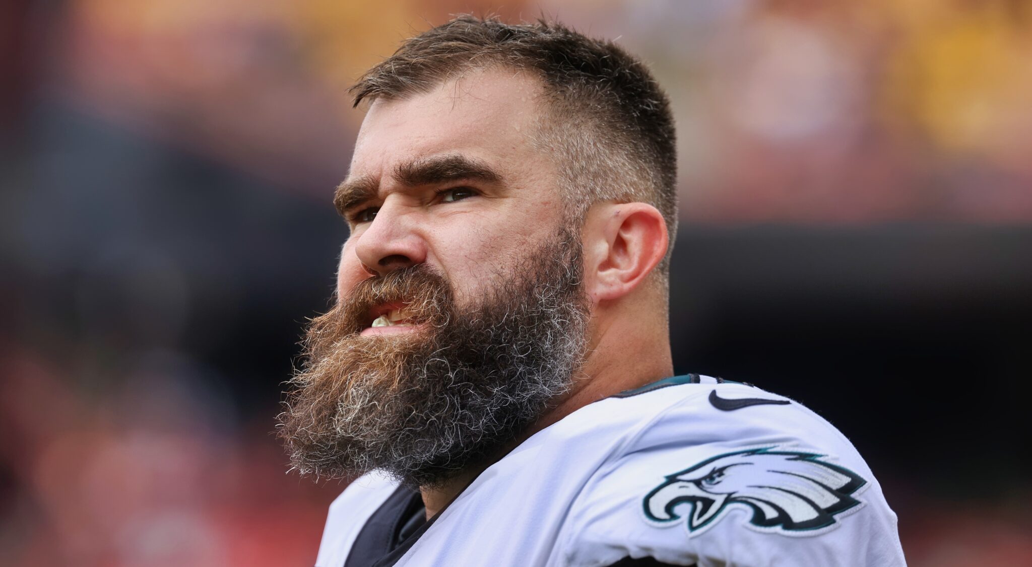 Jason Kelce Had Savage Welcome By Chicago's Weiner Sign