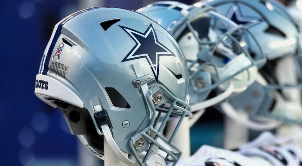 Dallas Cowboys helmets