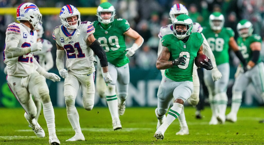 D'Andre Swift running vs. Bills