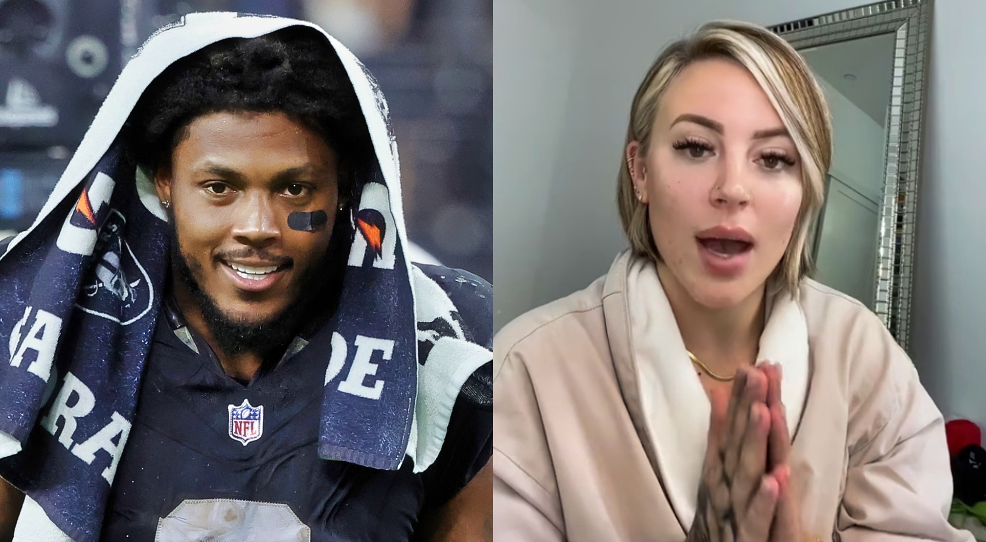 Josh Jacobs' Ex Reveals Catching RB In Bed With Another Woman